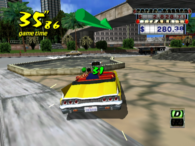Crazy Taxi screenshot 3 for Playstation 2